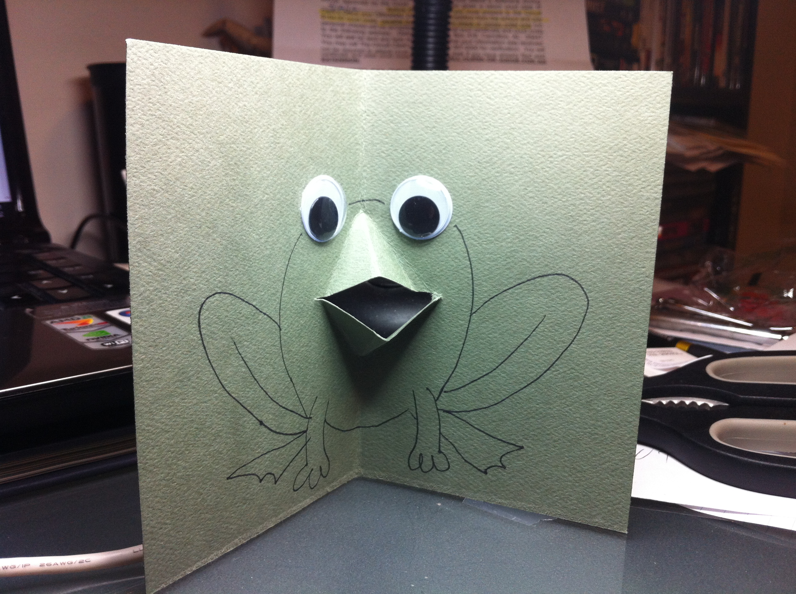 telex heldig spejder Frog Card and Envelopes | Kids Book Arts